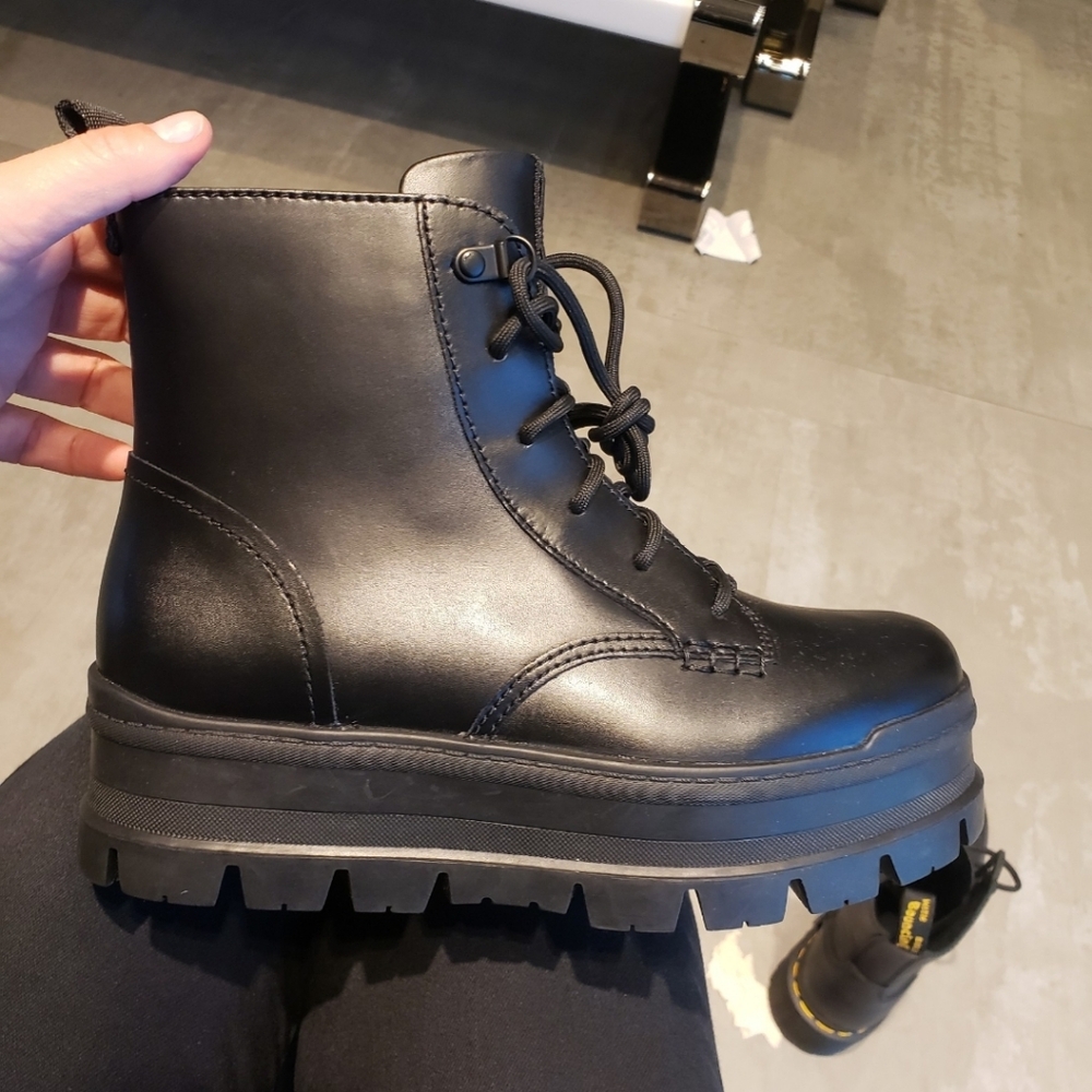 Ugg Lace-Up Platform Combat Boot Waterproof